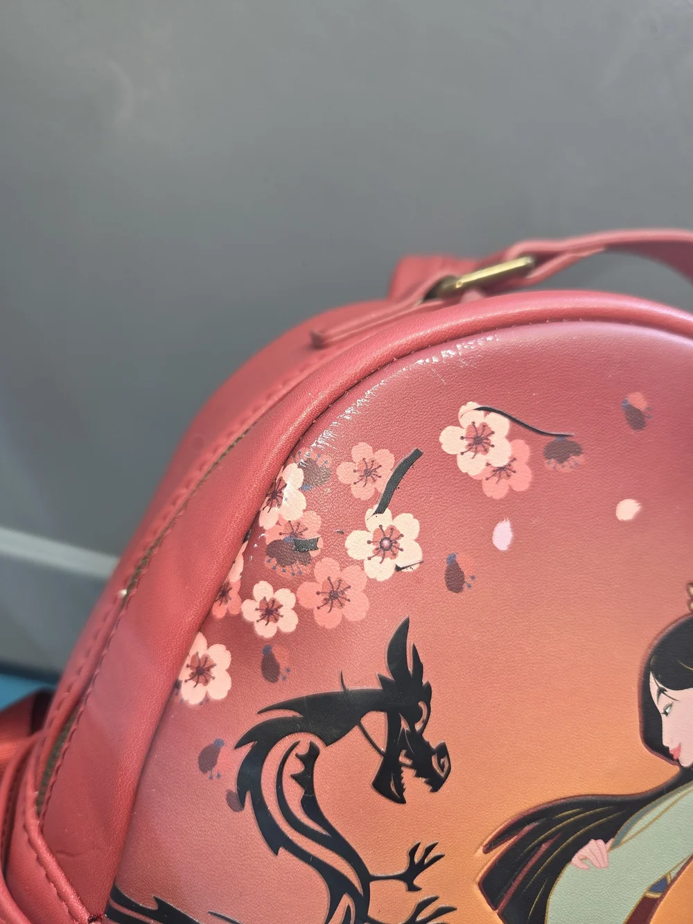 Disney Loungefly Mulan Canvas Mini Backpack